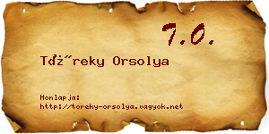 Töreky Orsolya névjegykártya