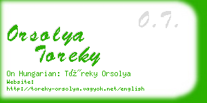 orsolya toreky business card