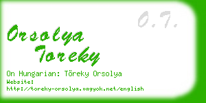 orsolya toreky business card